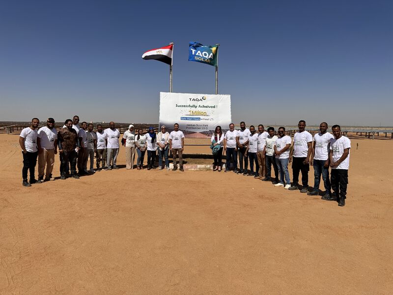 TAQA Solar celebrates 1Million manhour without LTI. 